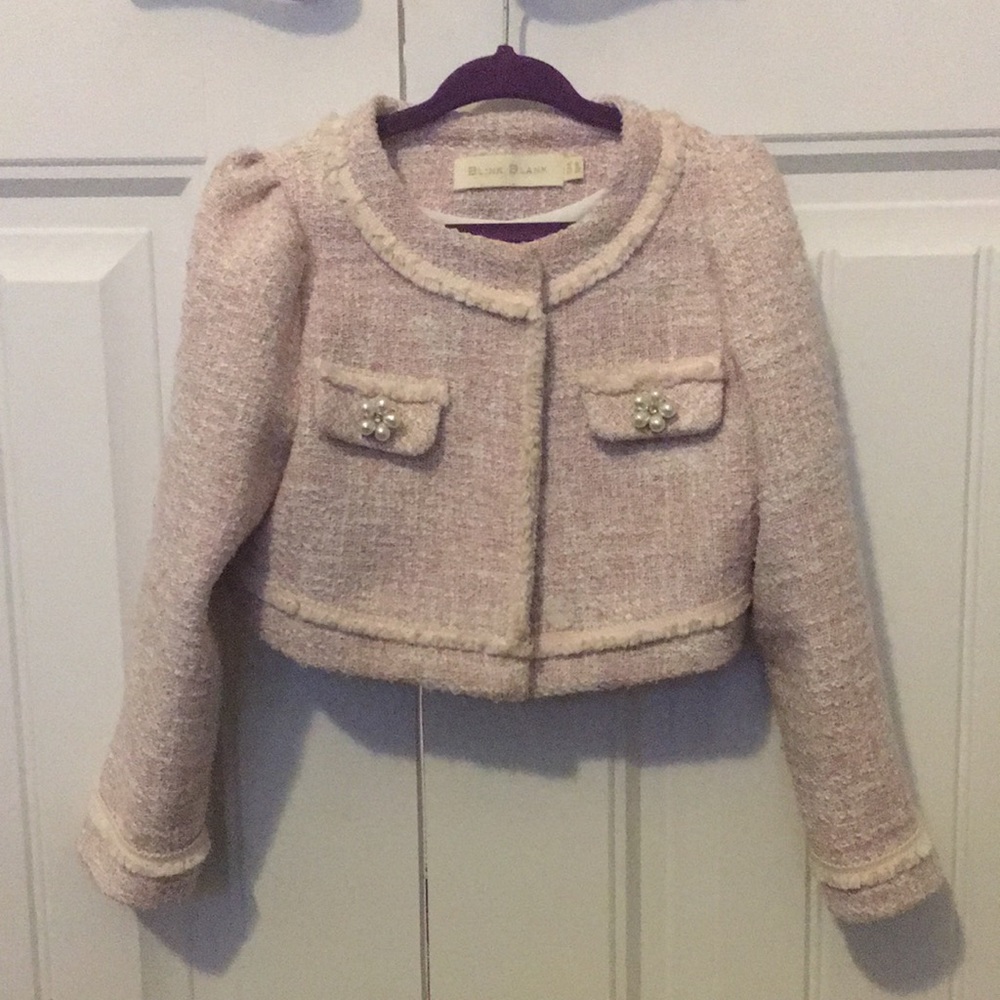 Host Pick!!! Blink Blank Tweed jacket toddler 3-4